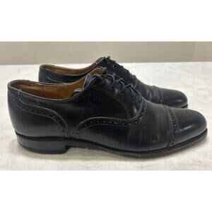 Vintage Cole Haan Men’s Shoes Size 9 D/B Black Leather Cap Toe Dress Shoes